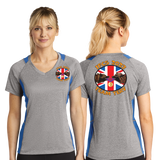 TTERV/Sport Tek Ladies Heather Colorblock Contender VNeck Tee/LST361/