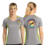 TVKC/Sport Tek Ladies Heather Colorblock Contender VNeck Tee/LST361/