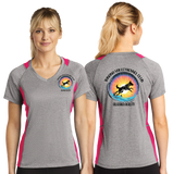 TVKC/Sport Tek Ladies Heather Colorblock Contender VNeck Tee/LST361/