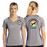 TVKC/Sport Tek Ladies Heather Colorblock Contender VNeck Tee/LST361/