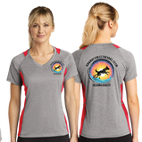 TVKC/Sport Tek Ladies Heather Colorblock Contender VNeck Tee/LST361/