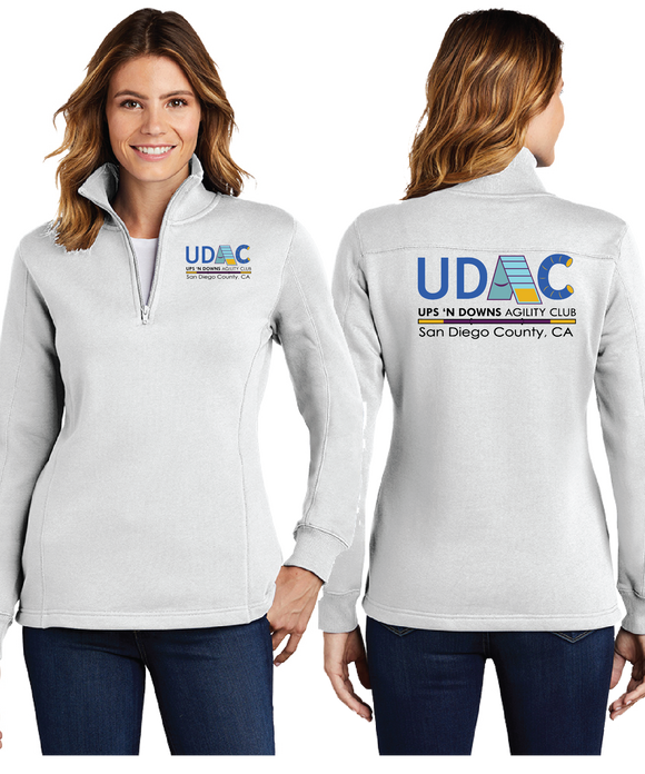UDAC/Ladies 9oz Quarter Zip Sweatshirt/LST253/