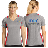 UDAC/Sport Tek Ladies Heather Colorblock Contender VNeck Tee/LST361/