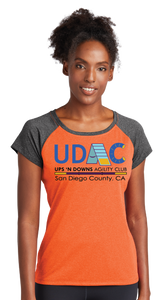 UDAC/Ladies Heather On Heather Contender Scoop Neck Tee/LST362/