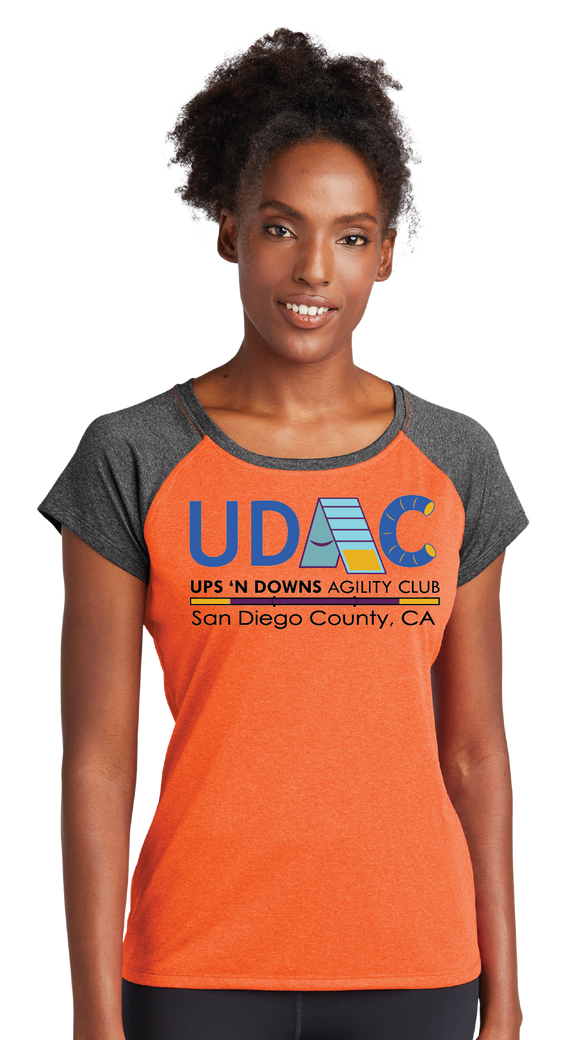 UDAC/Ladies Heather On Heather Contender Scoop Neck Tee/LST362/