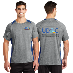 UDAC/Sport Tek Heather Colorblock Contender Tee/ST361/