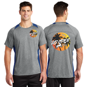 USO23/Sport Tek Heather Colorblock Contender Tee/ST361/