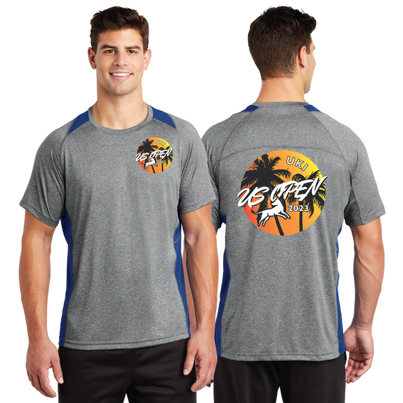 USO23/Sport Tek Heather Colorblock Contender Tee/ST361/