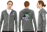 USO24/Unisex Triblend Lightweight Full Zip Hooded Long Sleeve Tee/3939