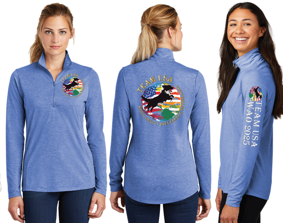 WAO25/TriBlend Wicking Lightweight Quarter Zip Pullover/LST407
