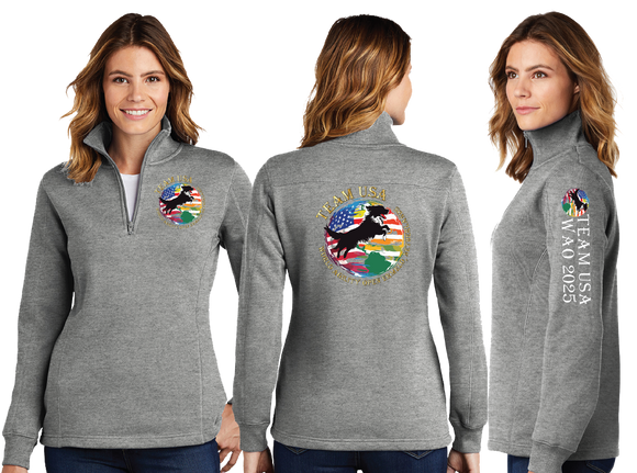 WAO25/Ladies 9oz Quarter Zip Sweatshirt/LST253/