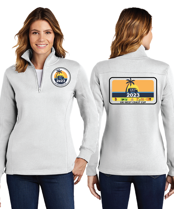 WCC23/Ladies 9oz Quarter Zip Sweatshirt/LST253/