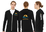 WHIP/Unisex Triblend Lightweight Full Zip Hooded Long Sleeve Tee/3939