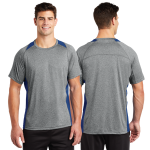 WNW24/Sport Tek Heather Colorblock Contender Tee/ST361/