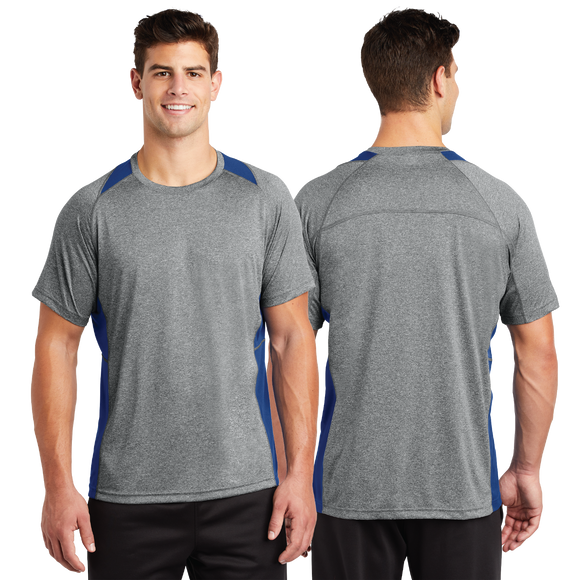 WNW24/Sport Tek Heather Colorblock Contender Tee/ST361/