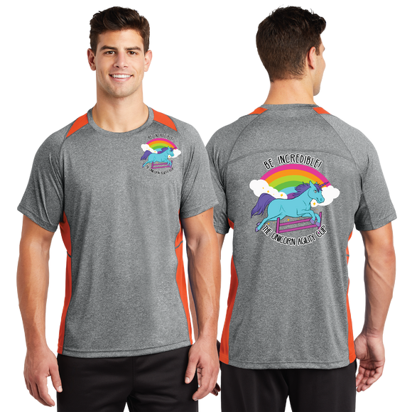 ZUISC/Sport Tek Heather Colorblock Contender Tee/ST361/