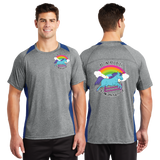 ZUISC/Sport Tek Heather Colorblock Contender Tee/ST361/