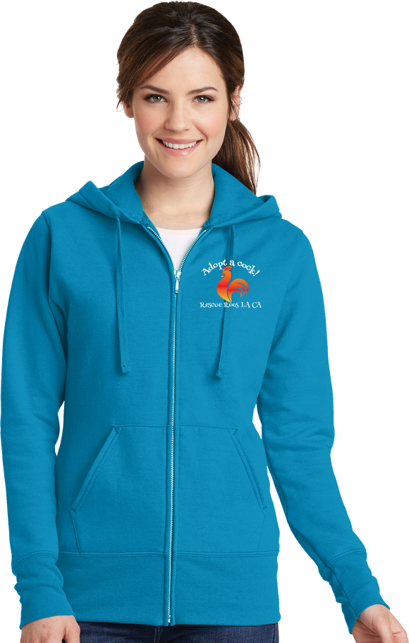 Adopt A Cock - Women's Full Zip Hoodie