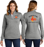 Adopt A Cock Ladies 9oz 1/4-Zip Sweatshirt LST253