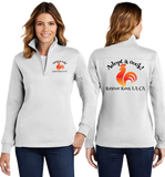 Adopt A Cock Ladies 9oz 1/4-Zip Sweatshirt LST253