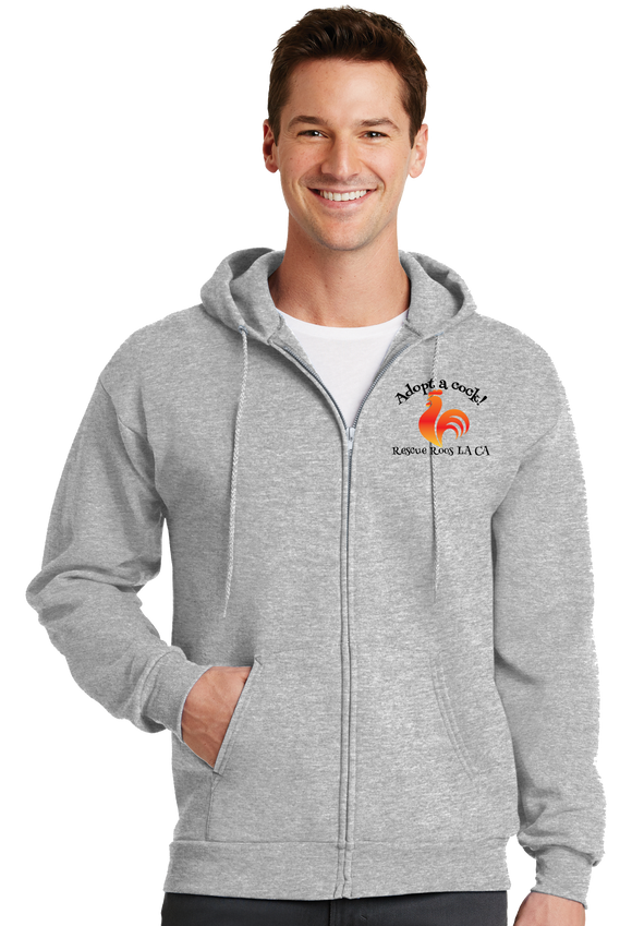 Adopt A Cock UniSex Full Zip Hoodie