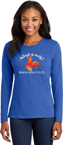 Adopt A Cock - Women's Long Sleeve Core Cotton Tee LPC54LS