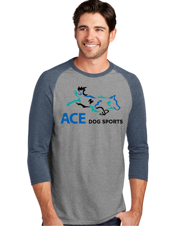 ACE/UniSex Tri Blend Raglan Sleeve/DM136