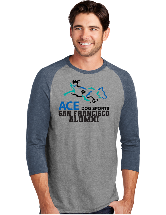 ACEAlumn/UniSex Tri Blend 3/4 Sleeve/DM136