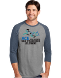 ACEAlumn/UniSex Tri Blend 3/4 Sleeve/DM136