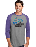ACEAlumn/UniSex Tri Blend 3/4 Sleeve/DM136