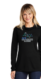 ACEALUM/Sport Tek Women TriBlend Wicking Long Sleeve Hoodie/LST406/