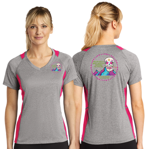 BAA/Sport Tek Ladies Heather Colorblock Contender VNeck Tee/LST361/
