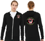 Butter/Unisex Triblend Lightweight Full Zip Hooded Long Sleeve Tee/3939/
