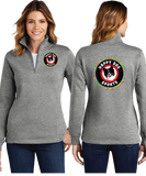 Butter/Ladies 9oz Quarter Zip Sweatshirt/LST253/