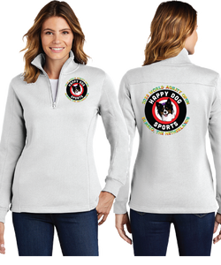 Butter/Ladies 9oz Quarter Zip Sweatshirt/LST253/