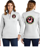 Butter/Ladies 9oz Quarter Zip Sweatshirt/LST253/