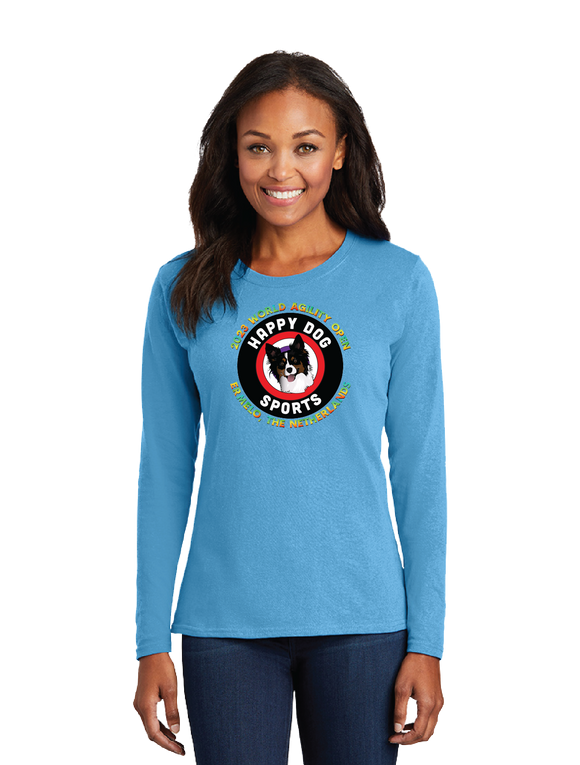 Butter/Women Long Sleeve Core Cotton Tee/LPC54LS/