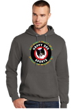 Butter/Port and Company Core Fleece Pullover Hooded Sweatshirt/PC78H/