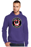 Butter/Port and Company Core Fleece Pullover Hooded Sweatshirt/PC78H/