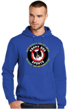Butter/Port and Company Core Fleece Pullover Hooded Sweatshirt/PC78H/