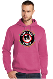 Butter/Port and Company Core Fleece Pullover Hooded Sweatshirt/PC78H/