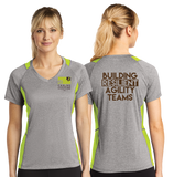 CCUL/Sport-Tek Ladies Heather Colorblock Contender VNeck Tee/LST361/