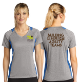 CCUL/Sport-Tek Ladies Heather Colorblock Contender VNeck Tee/LST361/