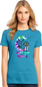 C Spot Win Agility-  100% Cotton Women's TShirt