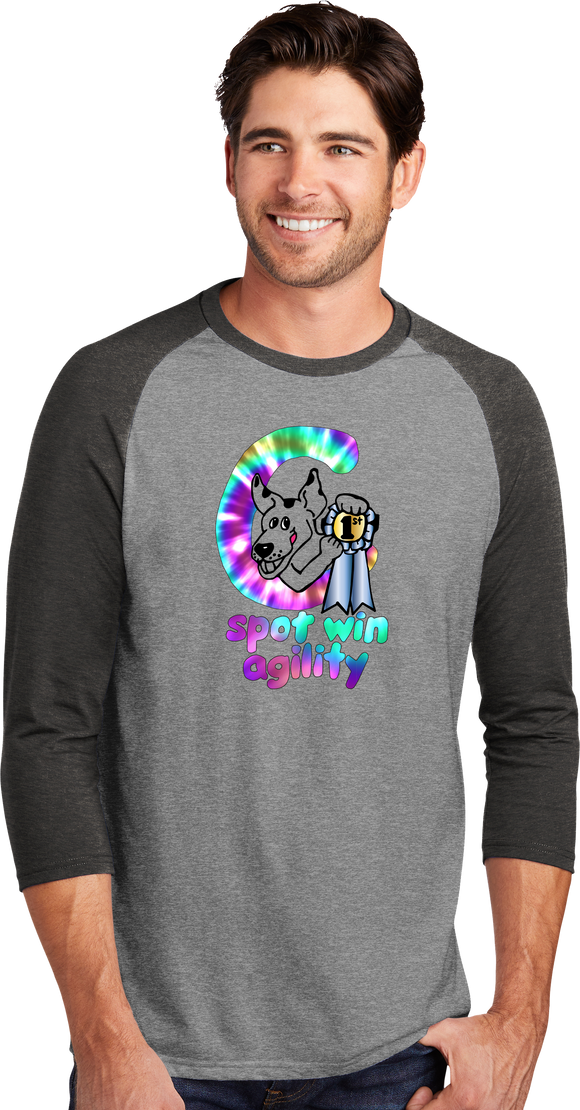 C Spot Win Agility - UniSex Tri Blend 3/4 Sleeve