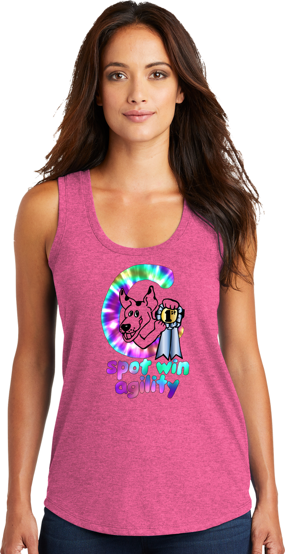 C Spot Win Agility -  Women's TriBlend Racerback Tank Top