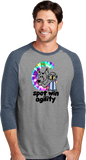 C Spot Win Agility - UniSex Tri Blend 3/4 Sleeve