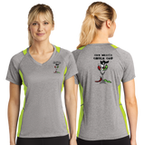 CHI/Sport Tek Ladies Heather Colorblock Contender VNeck Tee/LST361/