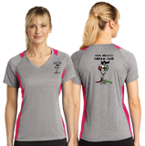 CHI/Sport Tek Ladies Heather Colorblock Contender VNeck Tee/LST361/