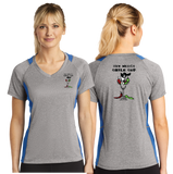 CHI/Sport Tek Ladies Heather Colorblock Contender VNeck Tee/LST361/